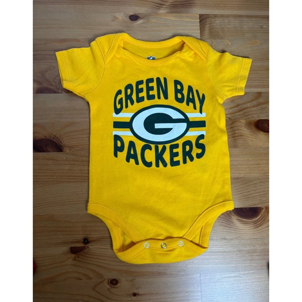 New Infant Boys' Sports Team Bodysuit Bundle of 5 Size 0-3 & 3-6 Months